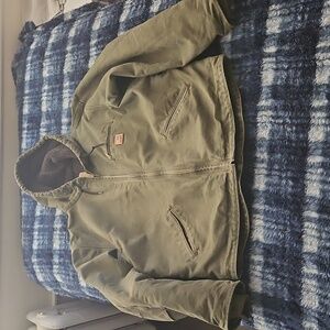 Carhartt Army Green Hooded Jacket